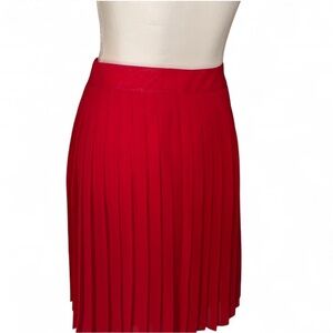 LOFT Red A-Line Skirt